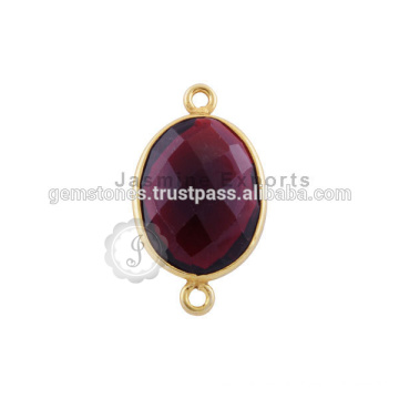 Vermeil Gold Gemstone Bezel Connector Wholesale Bezel Connectors